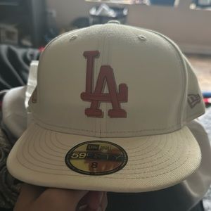 Los Angeles Dodgers New Era 1980 All-Star Game Cream Fitted Size 8